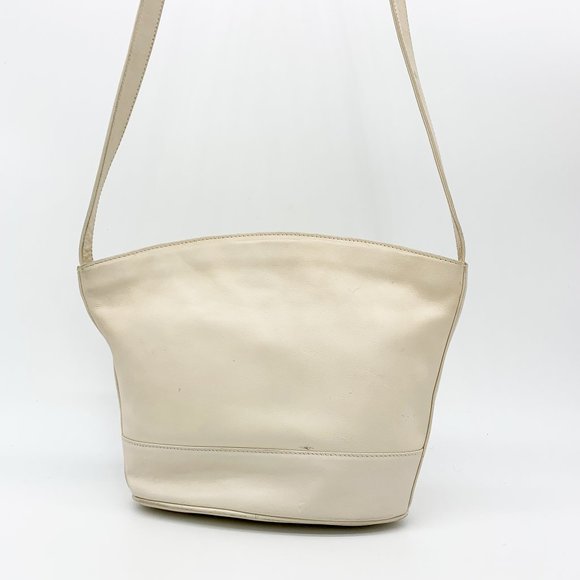 VINTAGE Paloma Picasso Leather Gold 'X' Crossbody - Picture 3 of 9